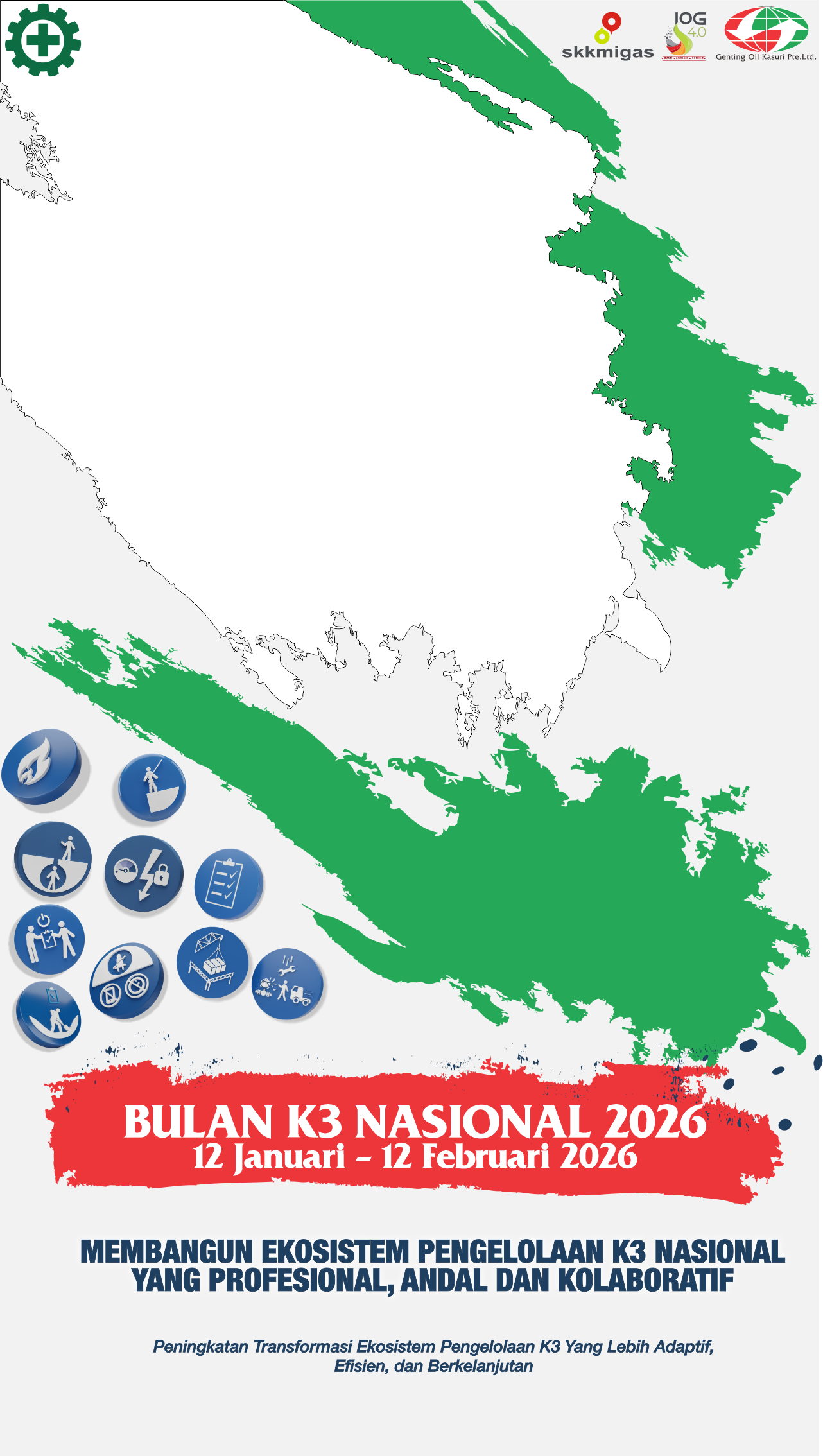 GOKPL MEMPERINGATI BULAN K3 NASIONAL 12 JANUARI - 12 FEBRUARI 2026Twibbon Tanpa Watermark
