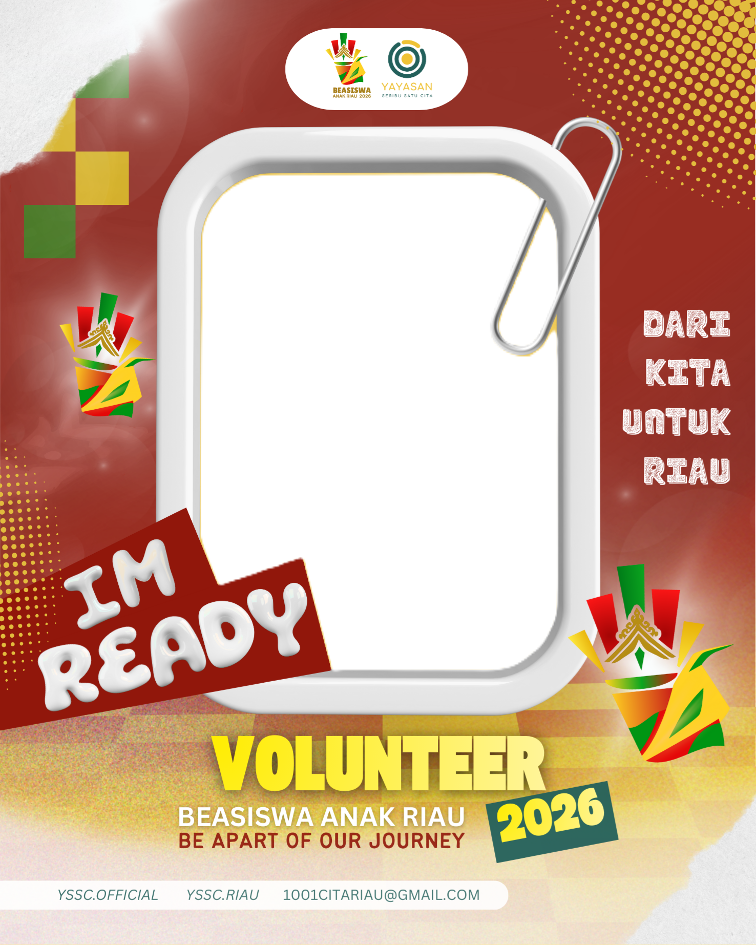 Volunteer BAR 26Twibbon Tanpa Watermark