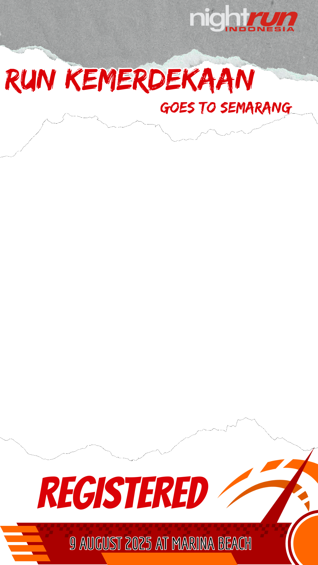 run kemerdekaan 2025Twibbon Tanpa Watermark