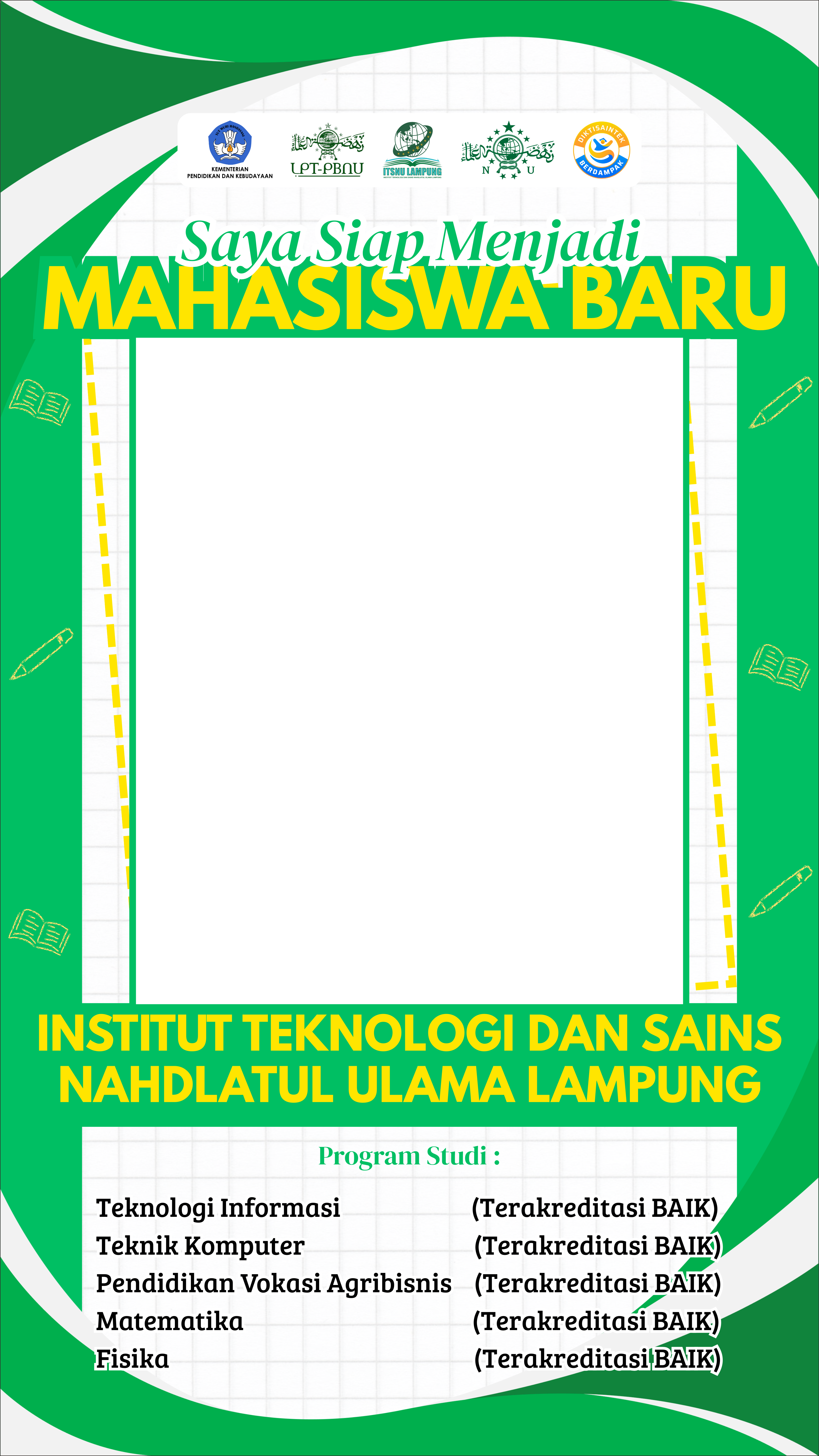 SAYA SIAP MENJADI MAHASISWA BARUTwibbon Tanpa Watermark