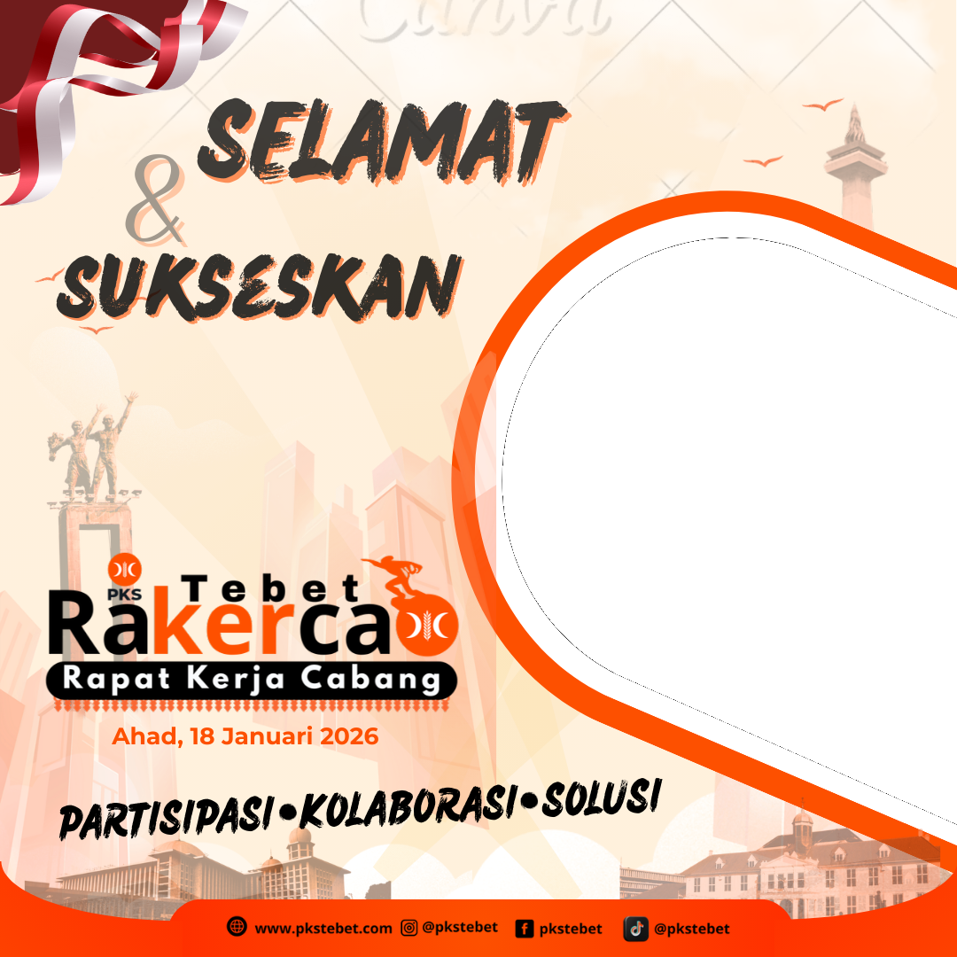 Rakercab PKS Tebet 2026Twibbon Tanpa Watermark
