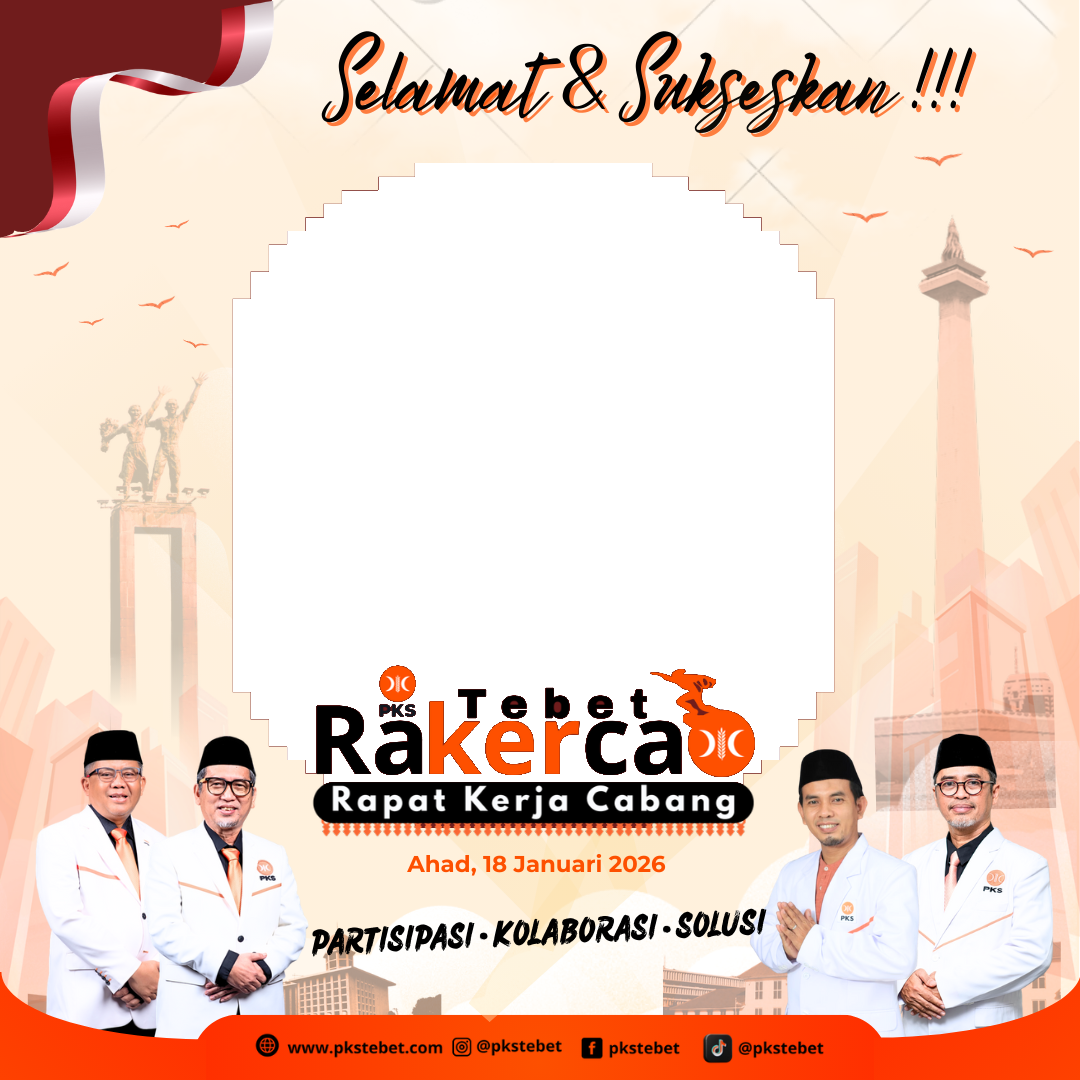 Sukseskan Rakercab Tebet 2026Twibbon Tanpa Watermark
