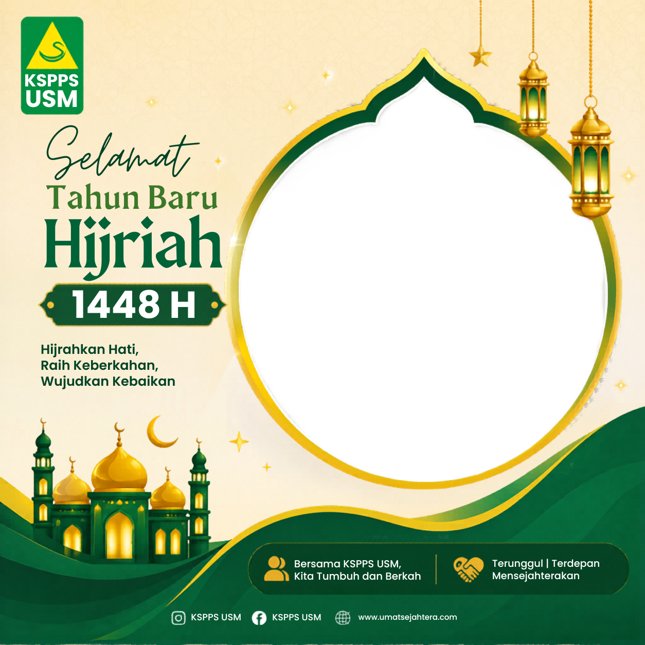 Tahun Baru HijriyahTwibbon Tanpa Watermark