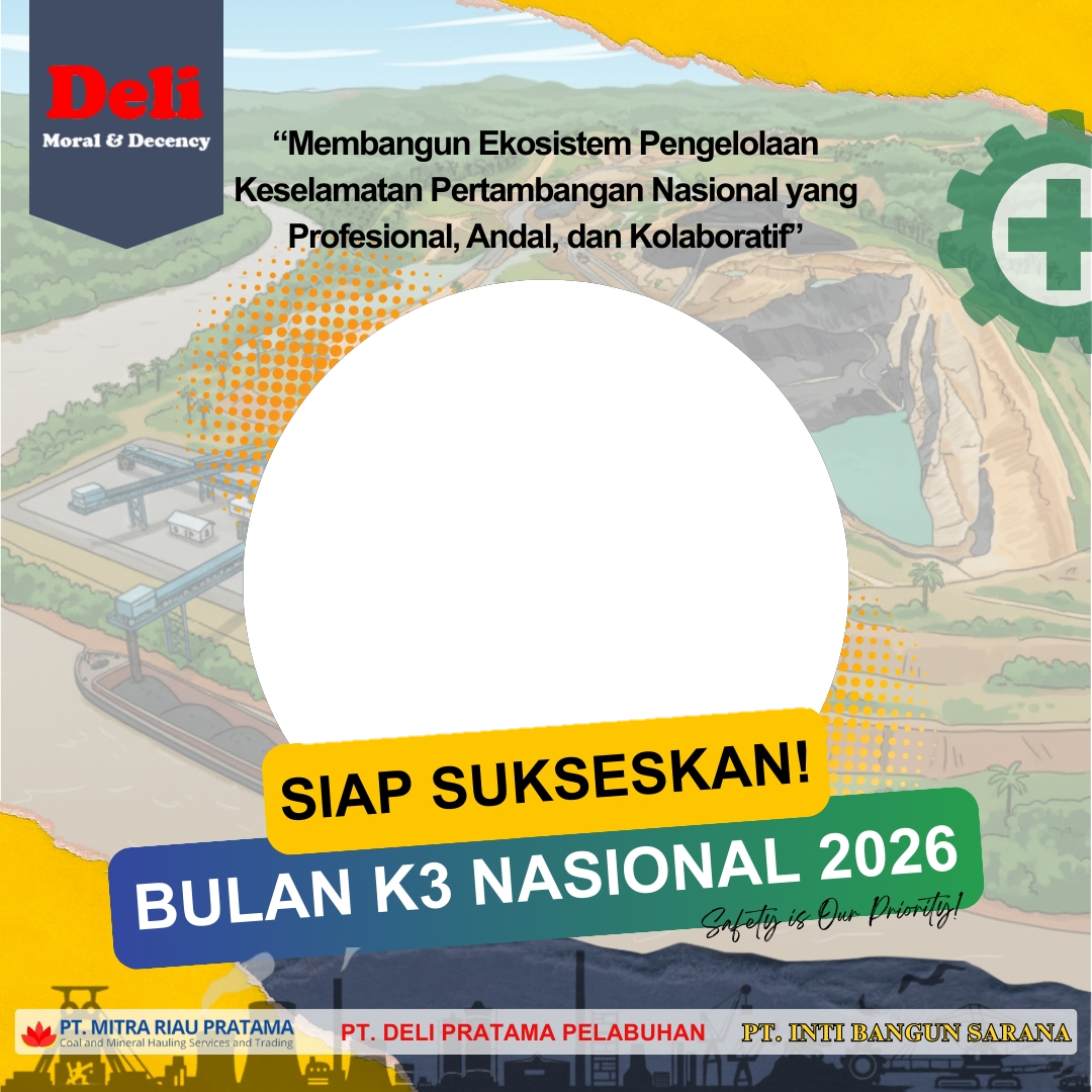 Semarakkan Bulan K3 Nasional Tahun 2026Twibbon Tanpa Watermark