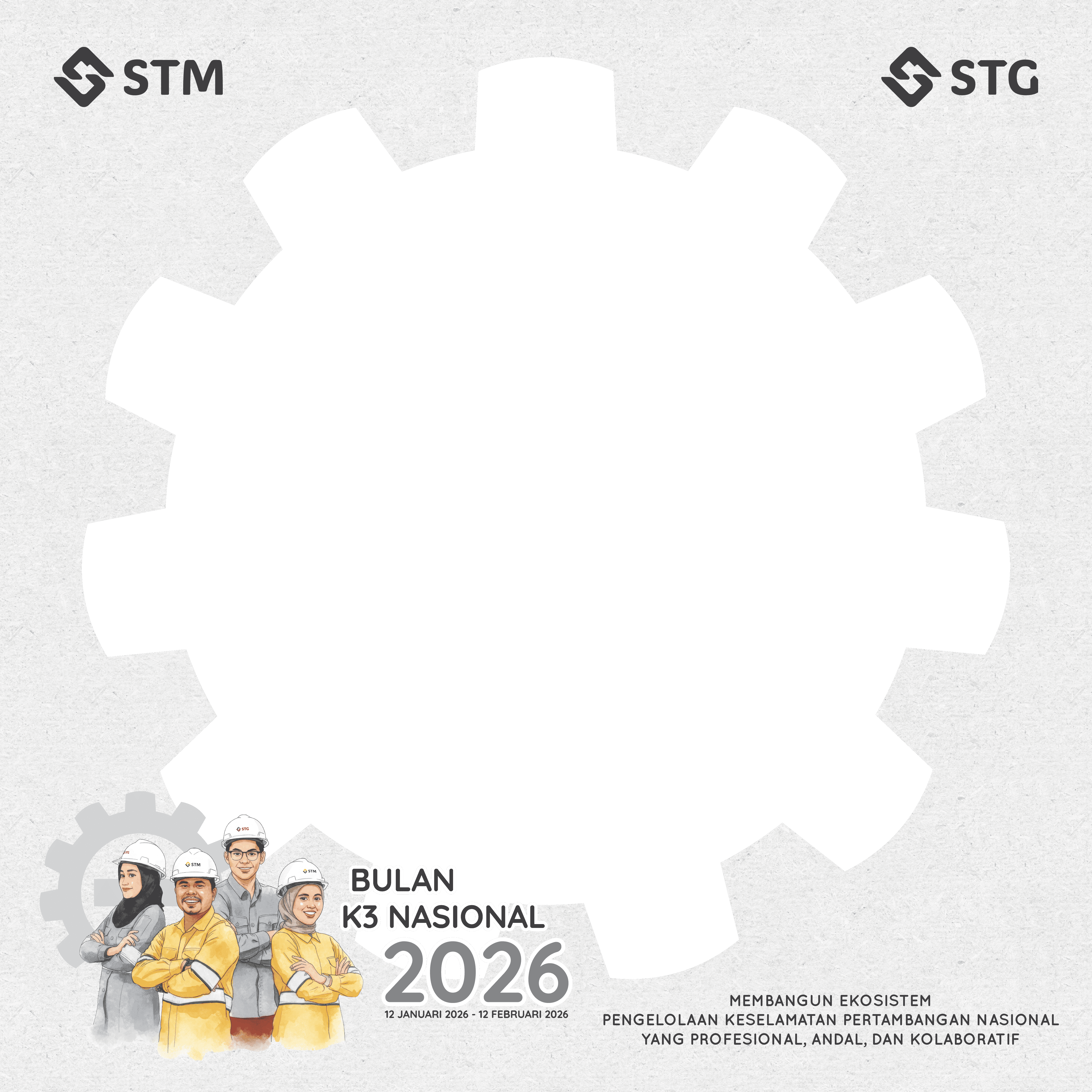 Bulan K3 NasionalTwibbon Tanpa Watermark