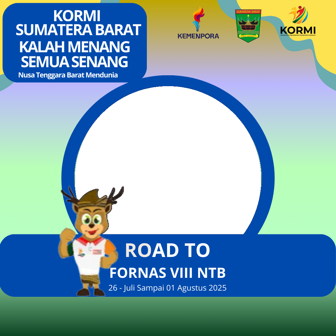 ROAD TO FORNAS VIII NTB 2025Twibbon Tanpa Watermark
