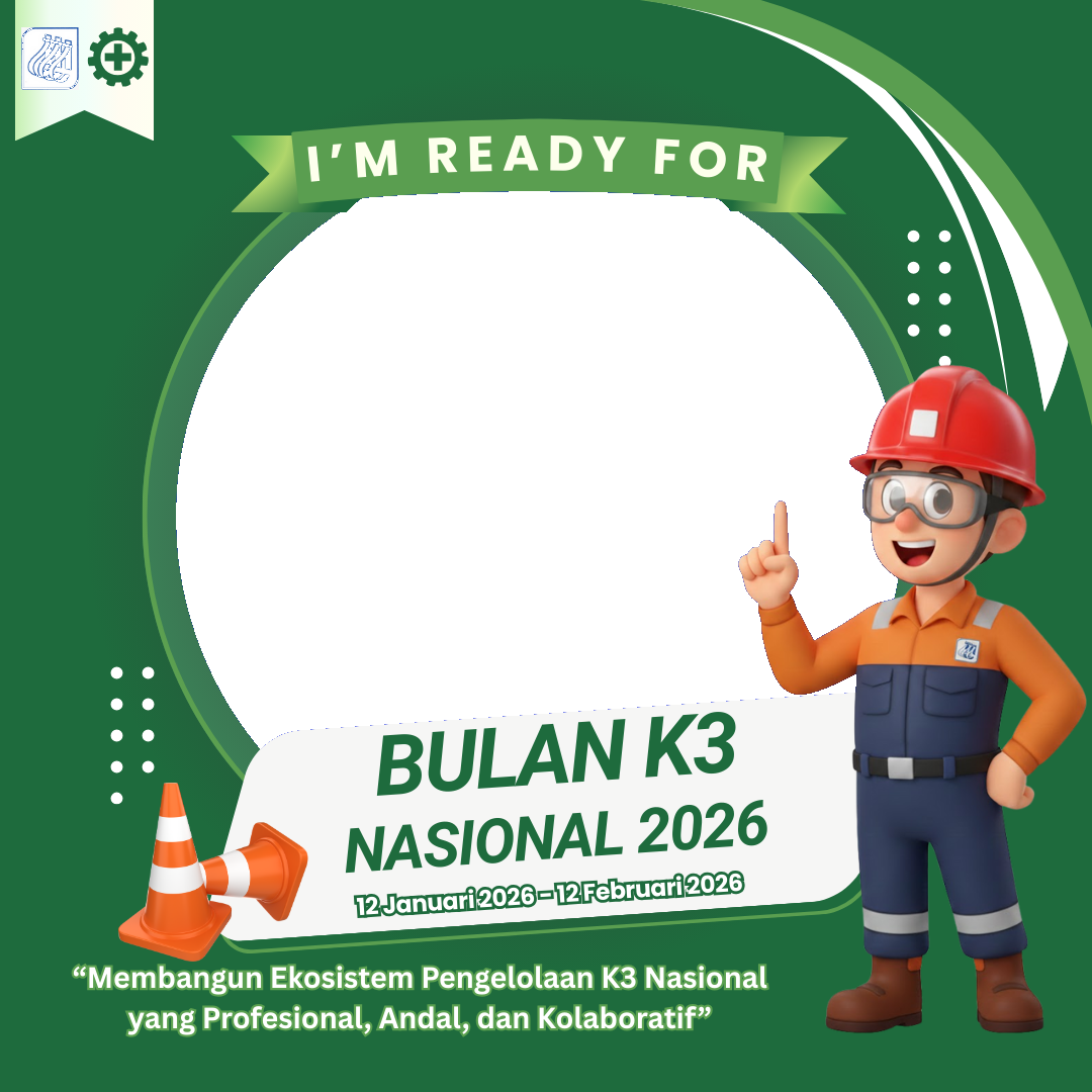Memperingati Bulan K3 Nasional 2026Twibbon Tanpa Watermark