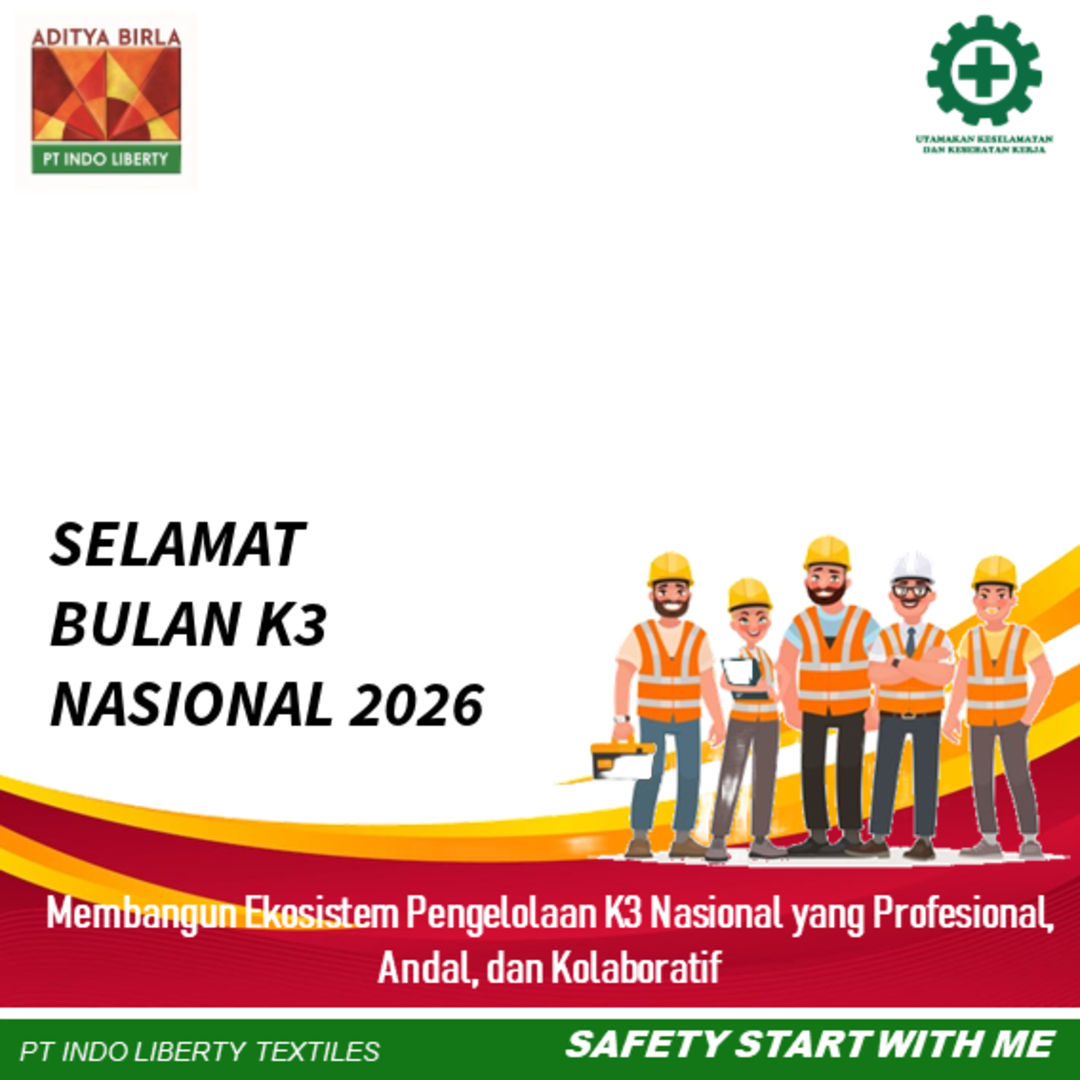 ILT Bulan K3 Nasional 2026Twibbon Tanpa Watermark