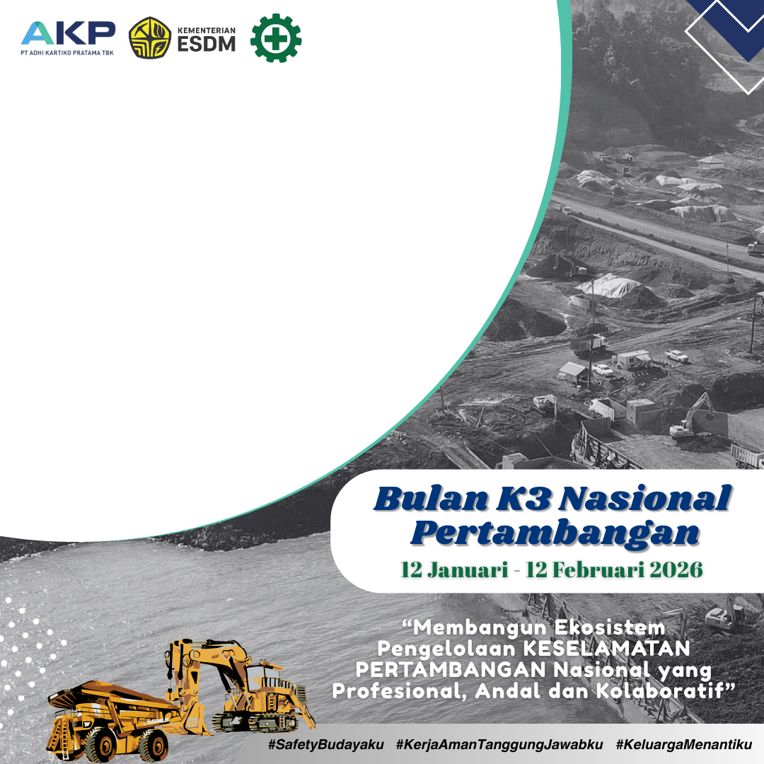 Bulan K3 Nasional Pertambangan Tahun 2026Twibbon Tanpa Watermark
