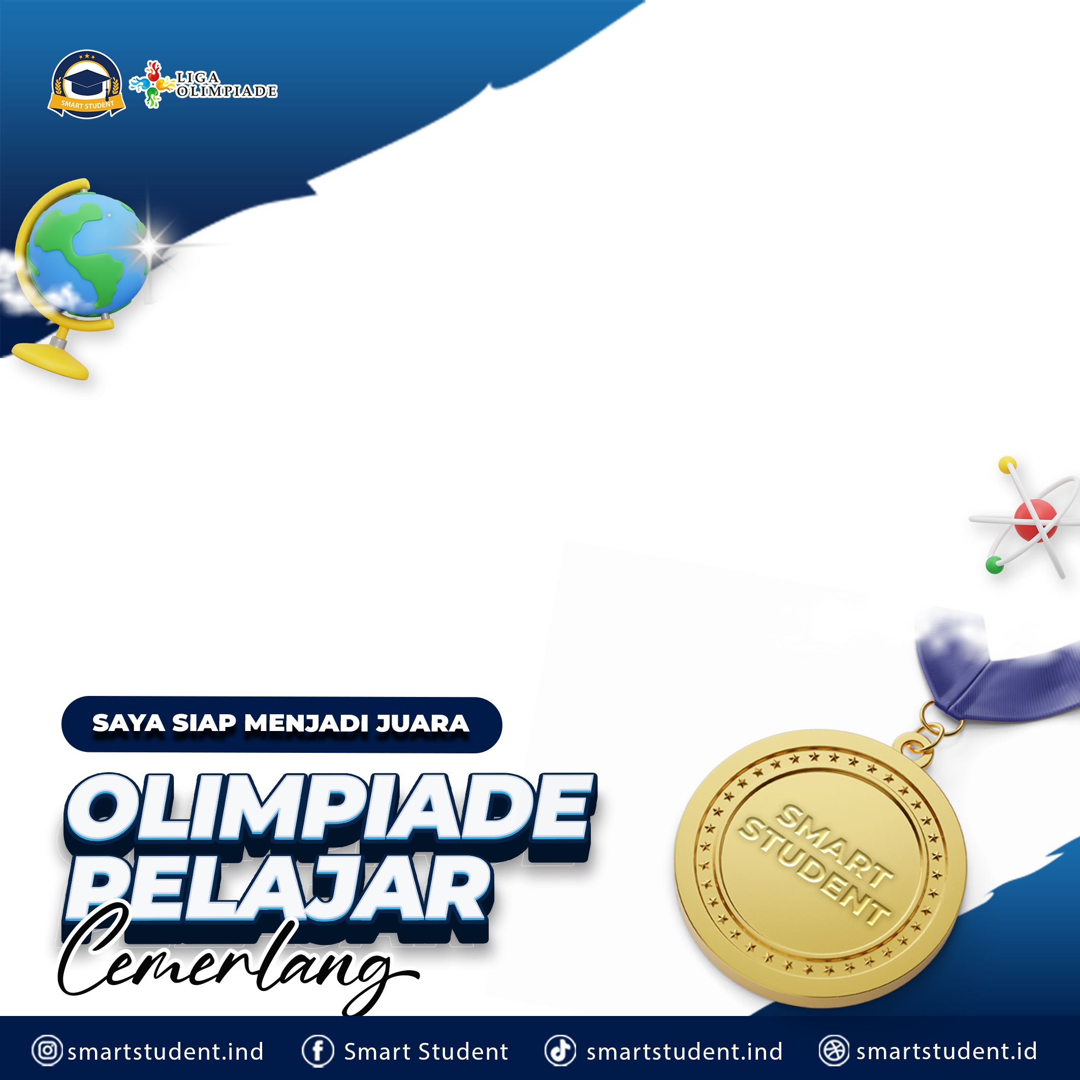 Olimpiade Pelajar CemerlangTwibbon Tanpa Watermark