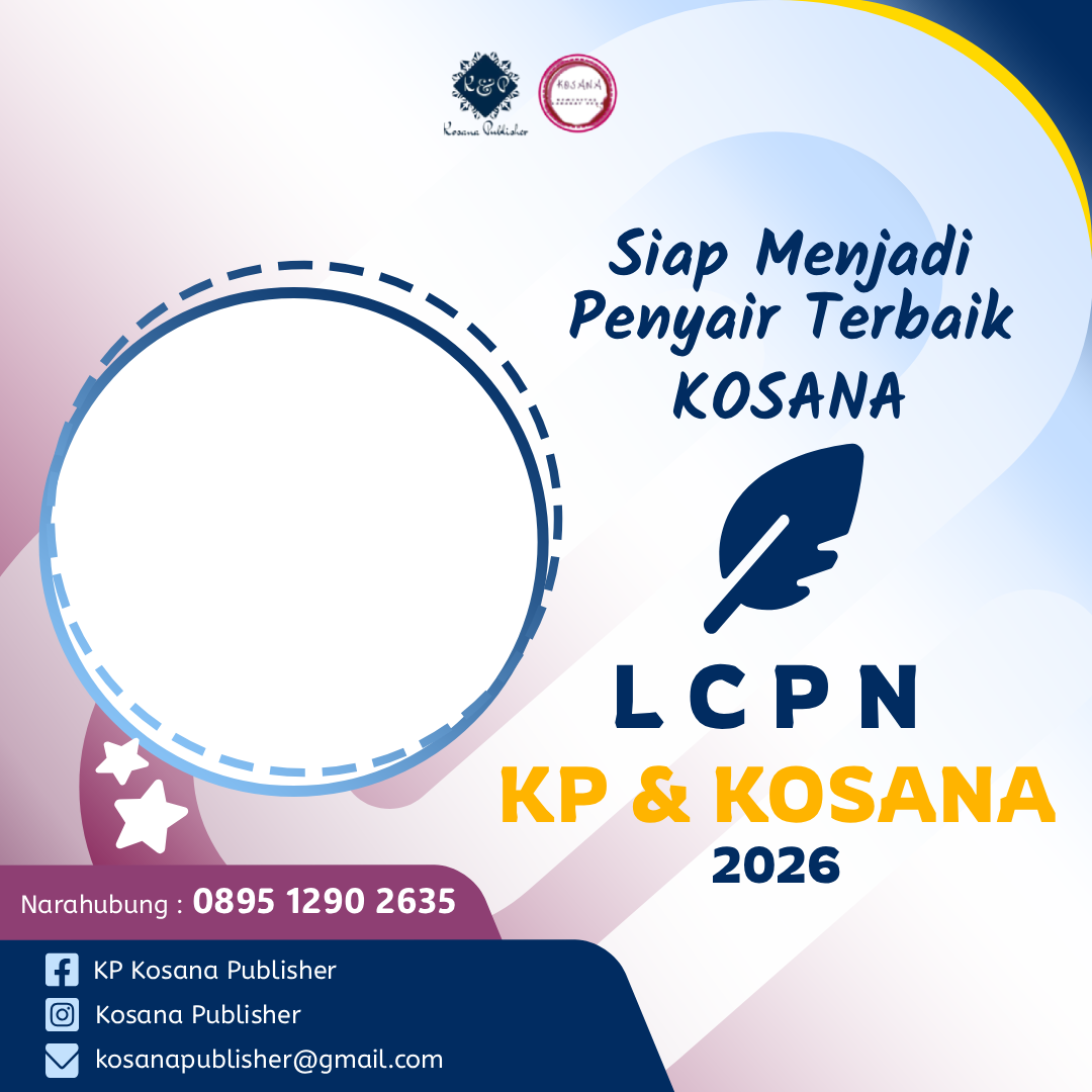 LCPN KOSANA DAN KOSANA PUBLISHER 2026Twibbon Tanpa Watermark