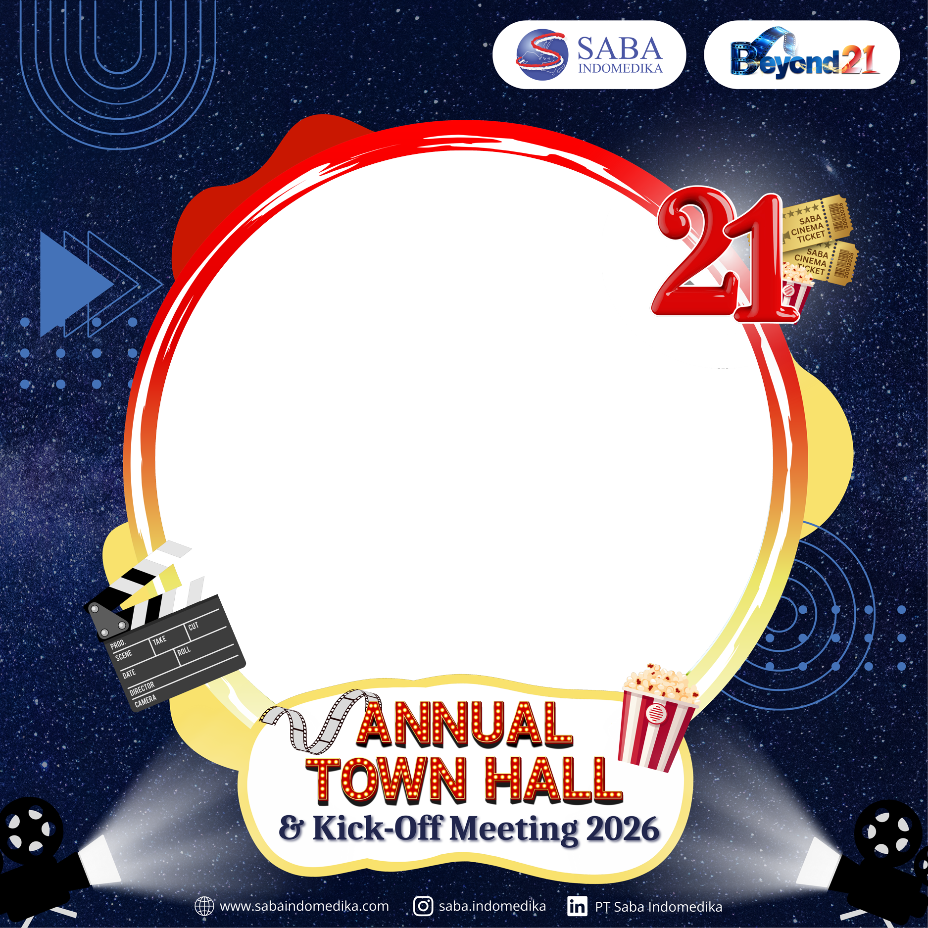 SABA TOWN HALL 2026Twibbon Tanpa Watermark