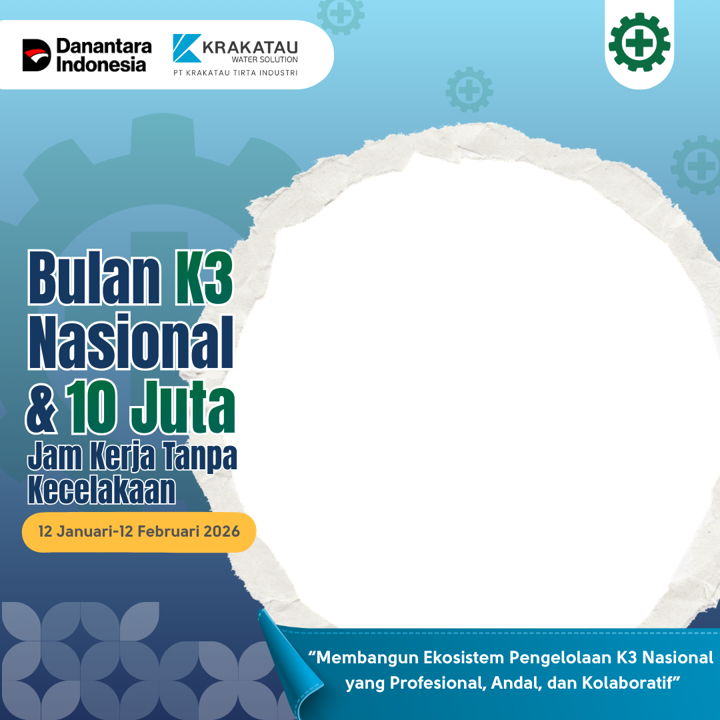 Bulan K3 Nasional PT Krakatau Tirta IndustriTwibbon Tanpa Watermark