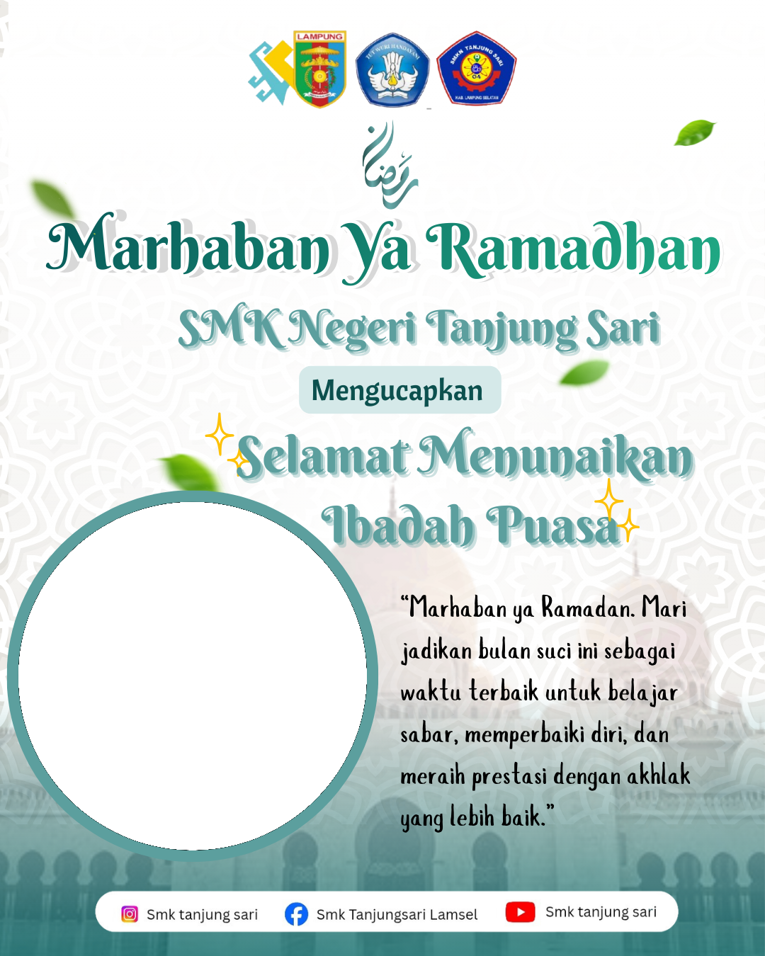 Marhaban ya RamadhanTwibbon Tanpa Watermark