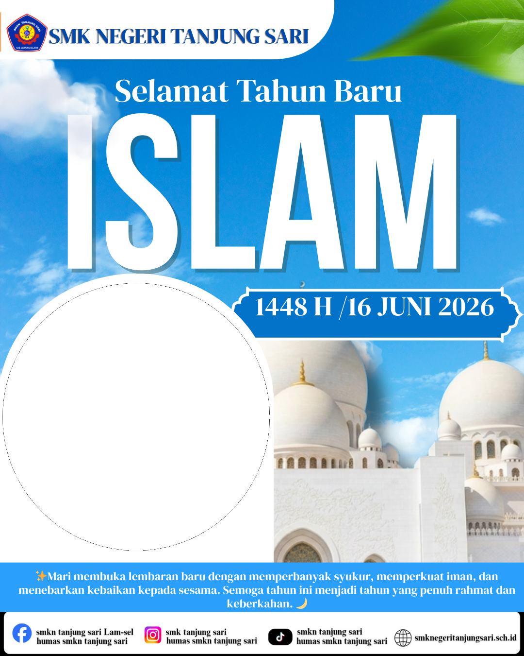 Selamat Tahun Baru IslamTwibbon Tanpa Watermark