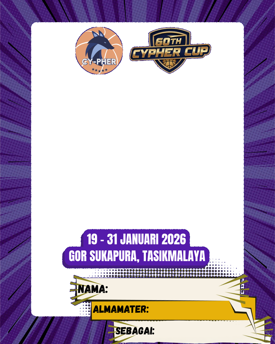 cypher cup 2026Twibbon Tanpa Watermark
