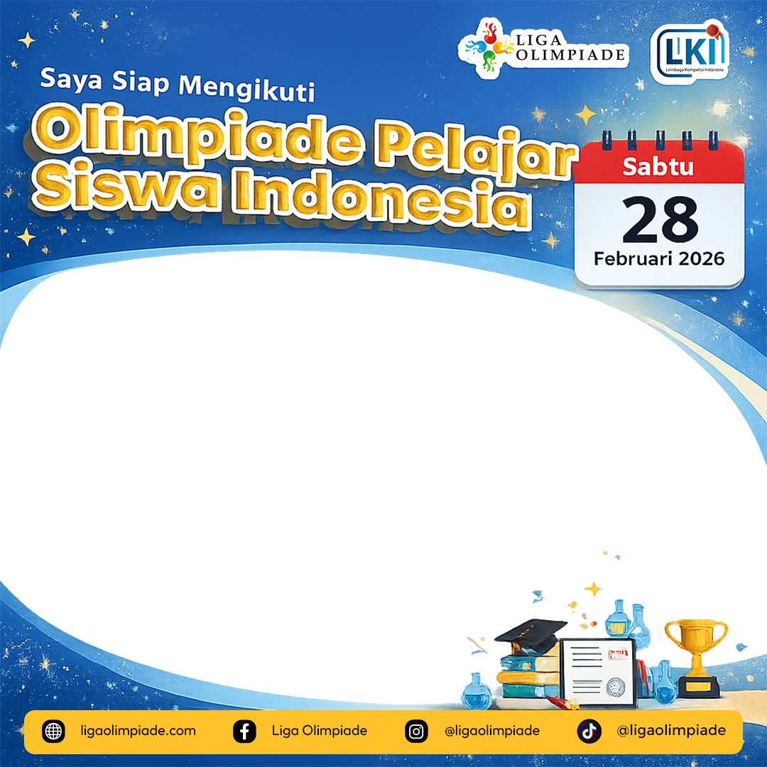 Olimpiade Pelajar Siswa IndonesiaTwibbon Tanpa Watermark
