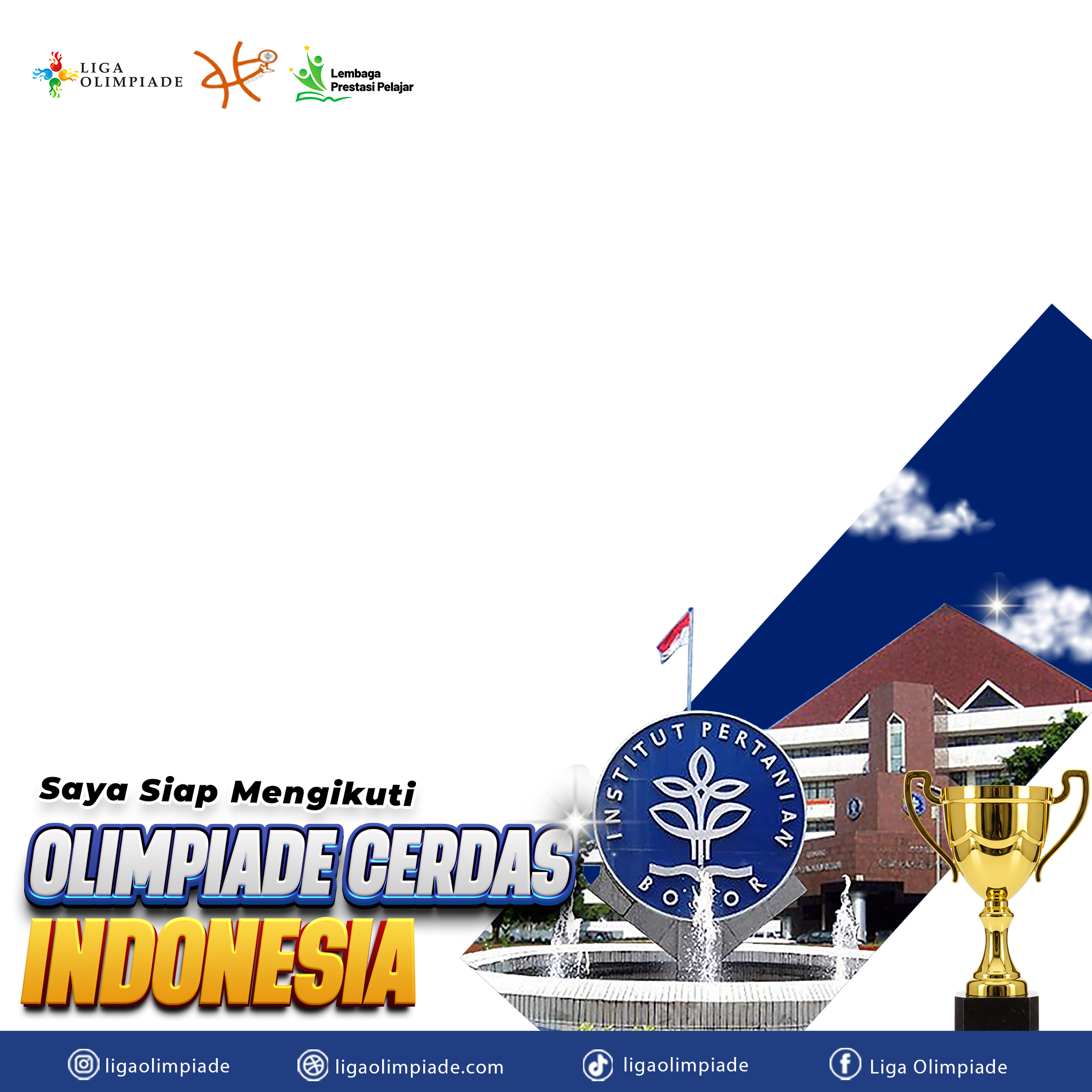 Olimpiade Cerdas IndonesiaTwibbon Tanpa Watermark