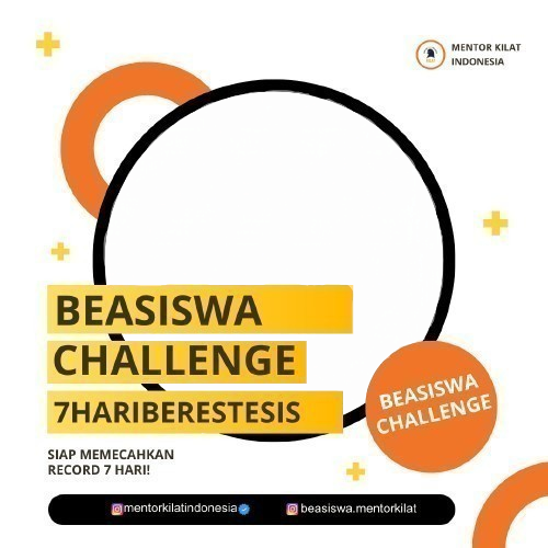 BEASISWA CHALLENGE 7 HARI BERES TESISTwibbon Tanpa Watermark