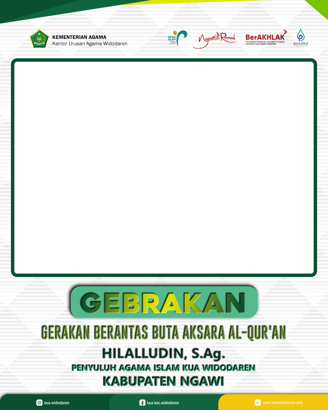 GEBRAKAN HILALLUDIN,S.Ag.Twibbon Tanpa Watermark