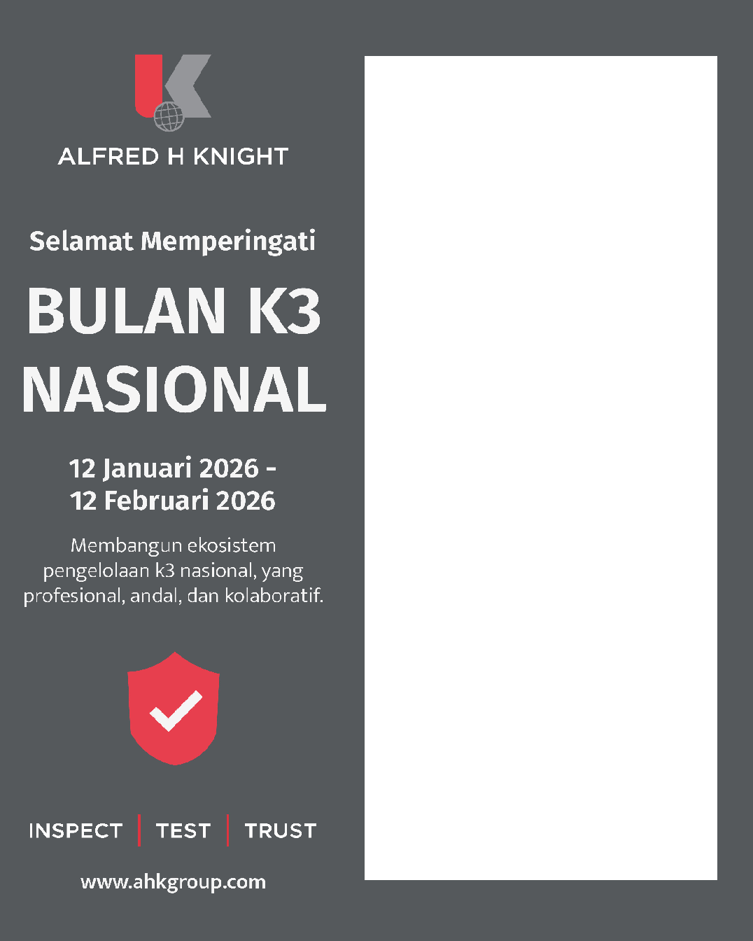 Bulan K3 Nasional AHK Indonesia 2026Twibbon Tanpa Watermark
