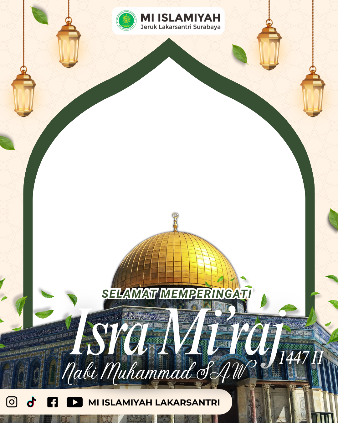 Isra Mi'raj Nabi Muhammad SAW 1447 HTwibbon Tanpa Watermark