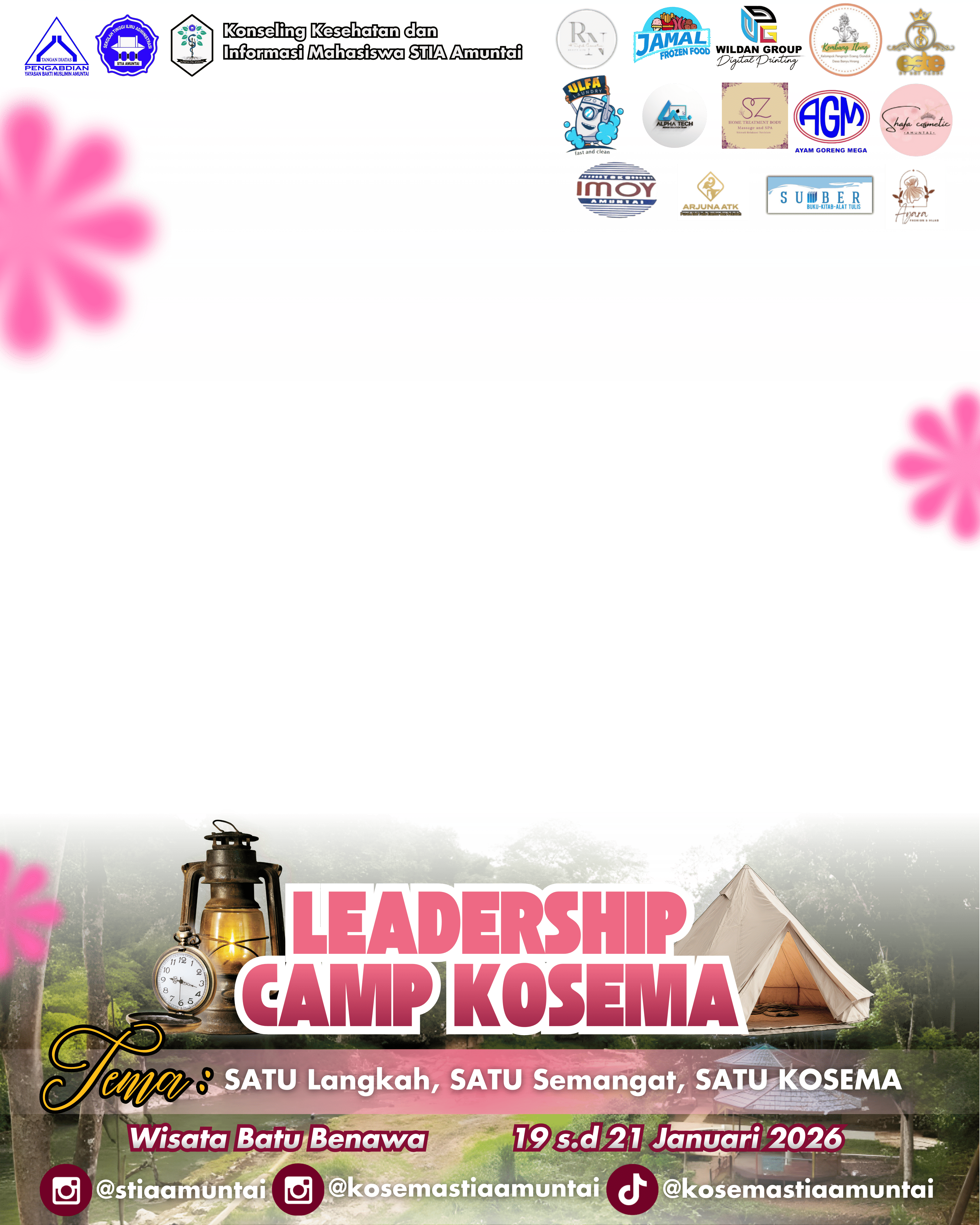 Leadership Camp KOSEMA 2026Twibbon Tanpa Watermark