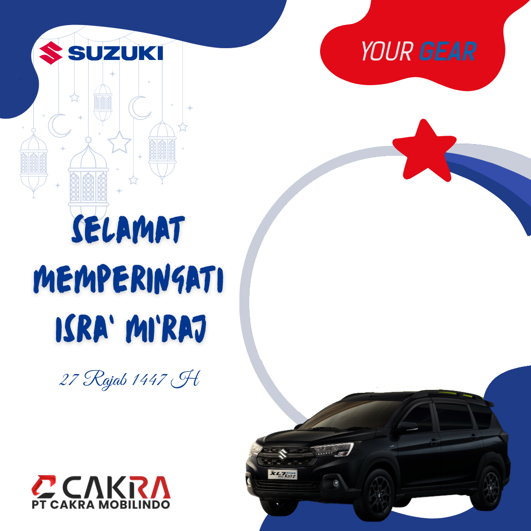 Suzuki Memperingati Isra' Mi'raj 1447 - 2Twibbon Tanpa Watermark