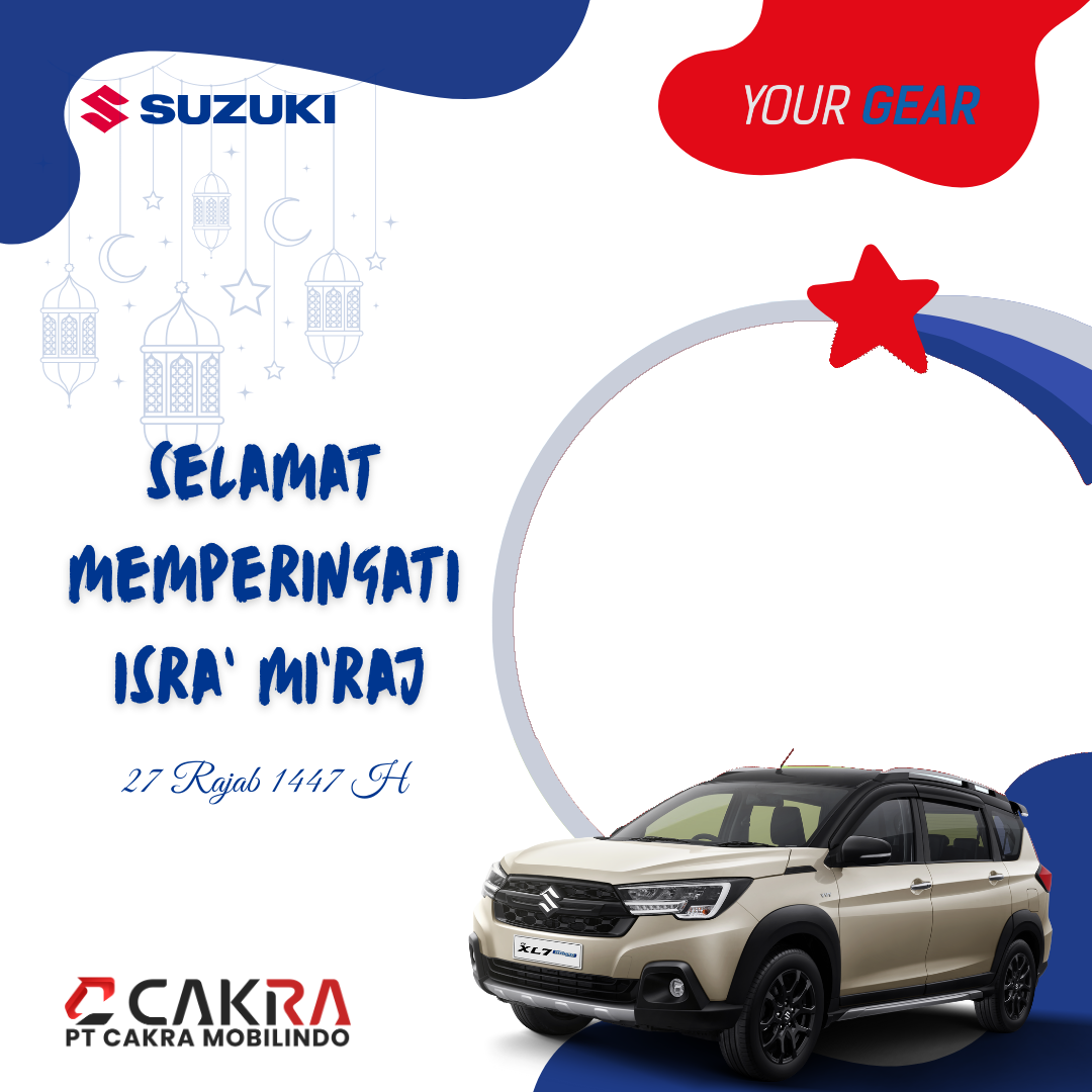 Suzuki Memperingati Isra' Mi'raj 1447 - 3Twibbon Tanpa Watermark