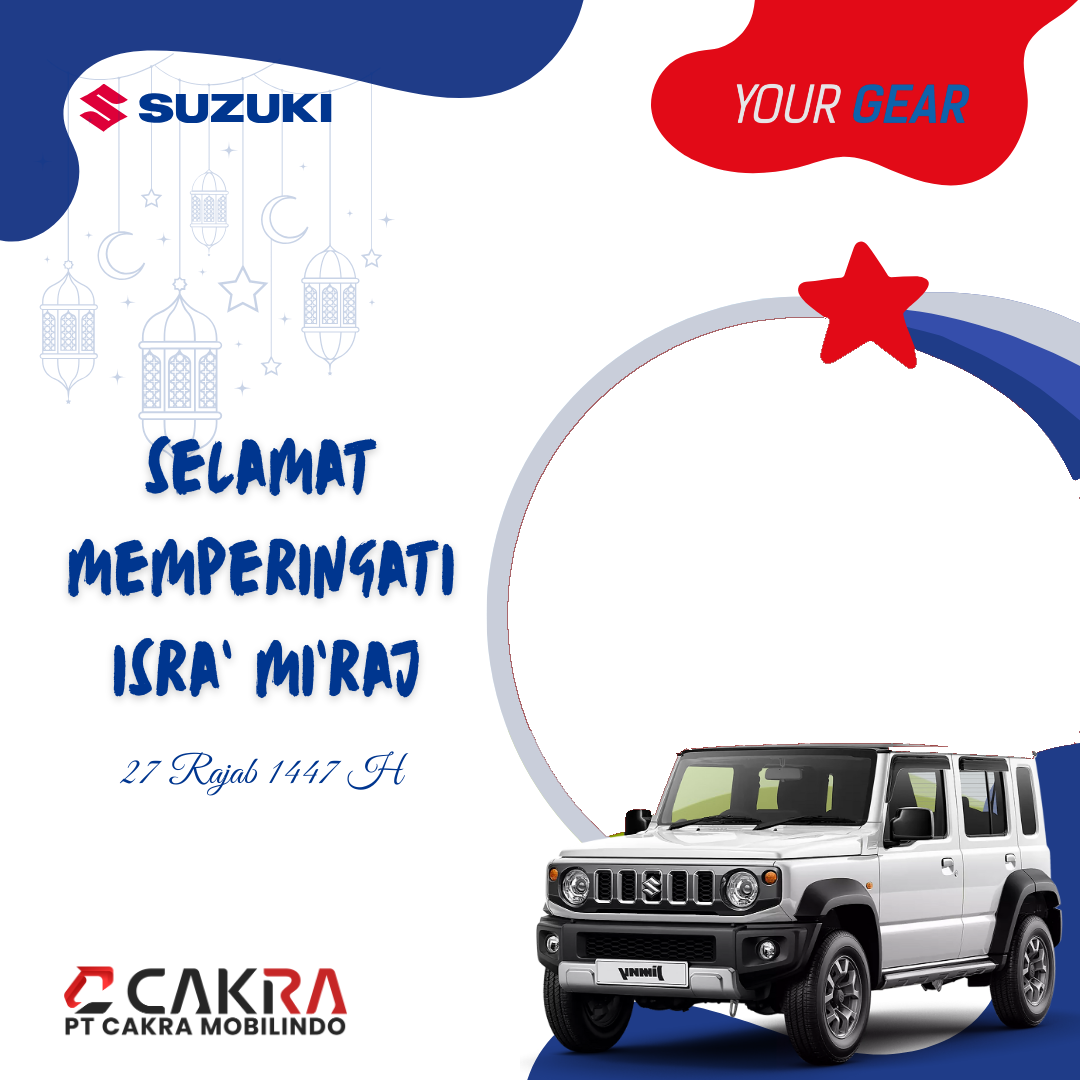 Suzuki Memperingati Isra' Mi'raj 1447 - 7Twibbon Tanpa Watermark