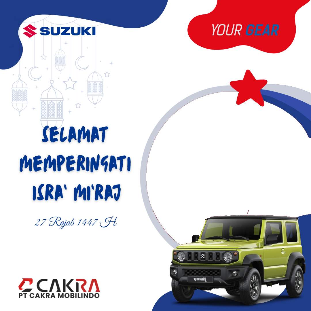 Suzuki Memperingati Isra' Mi'raj 1447 - 8Twibbon Tanpa Watermark
