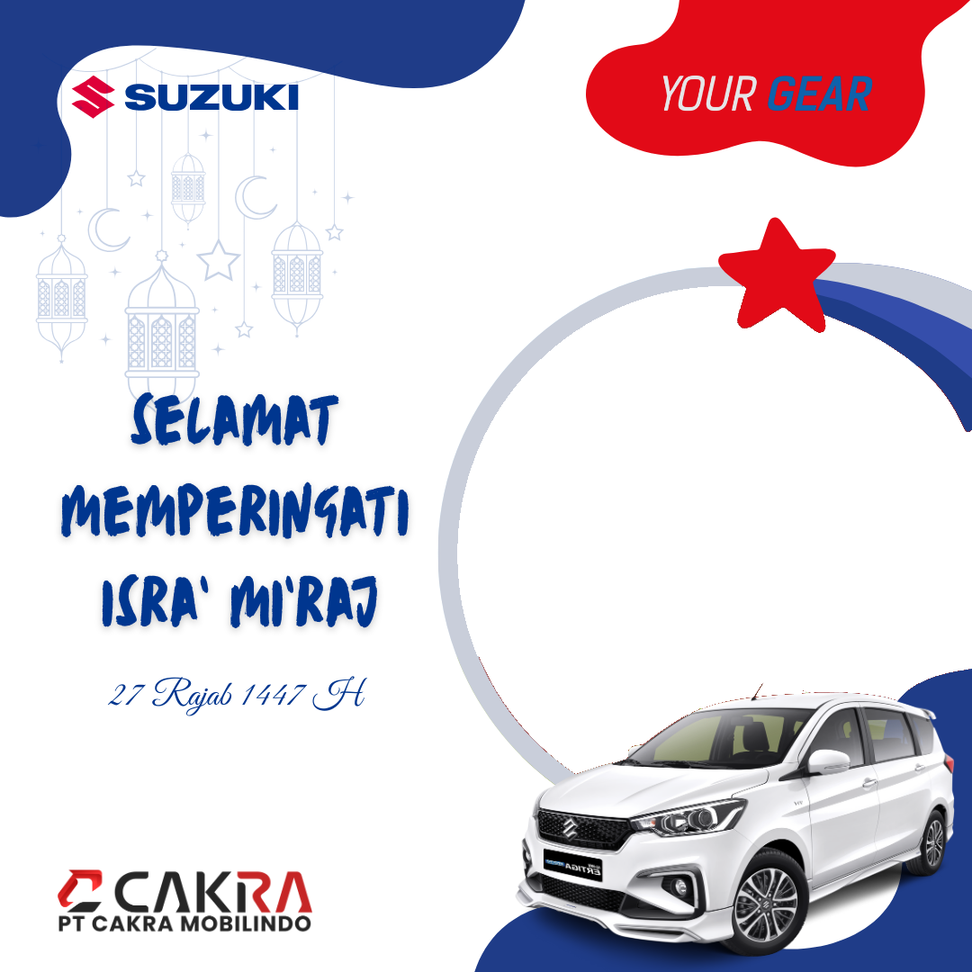 Suzuki Memperingati Isra' Mi'raj 1447 - 9Twibbon Tanpa Watermark