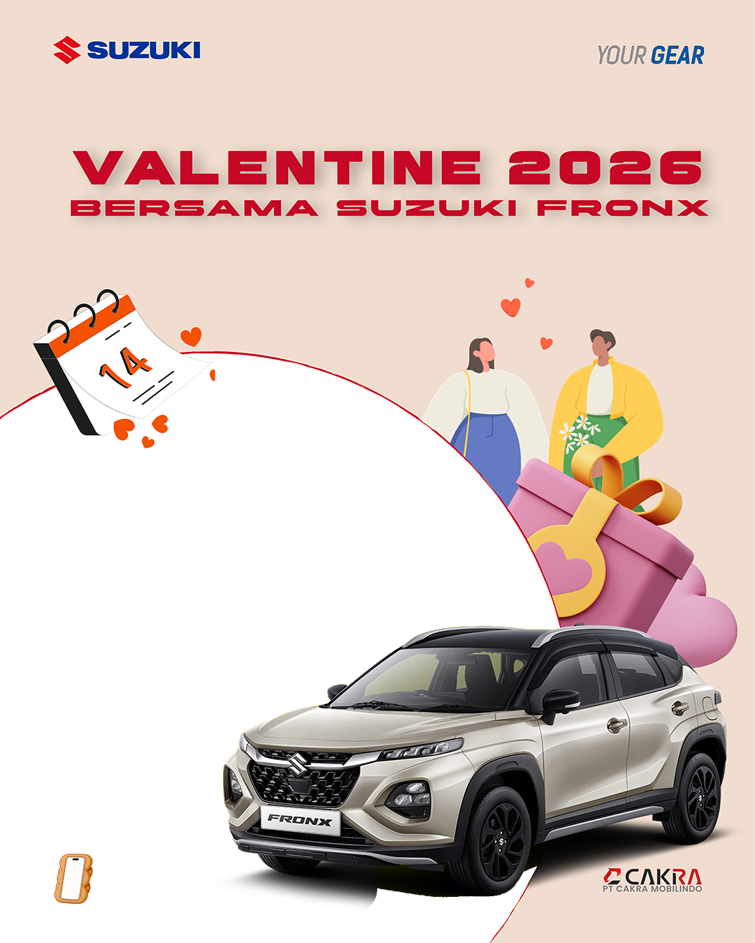 Suzuki Valentine - Fronx - 2026Twibbon Tanpa Watermark