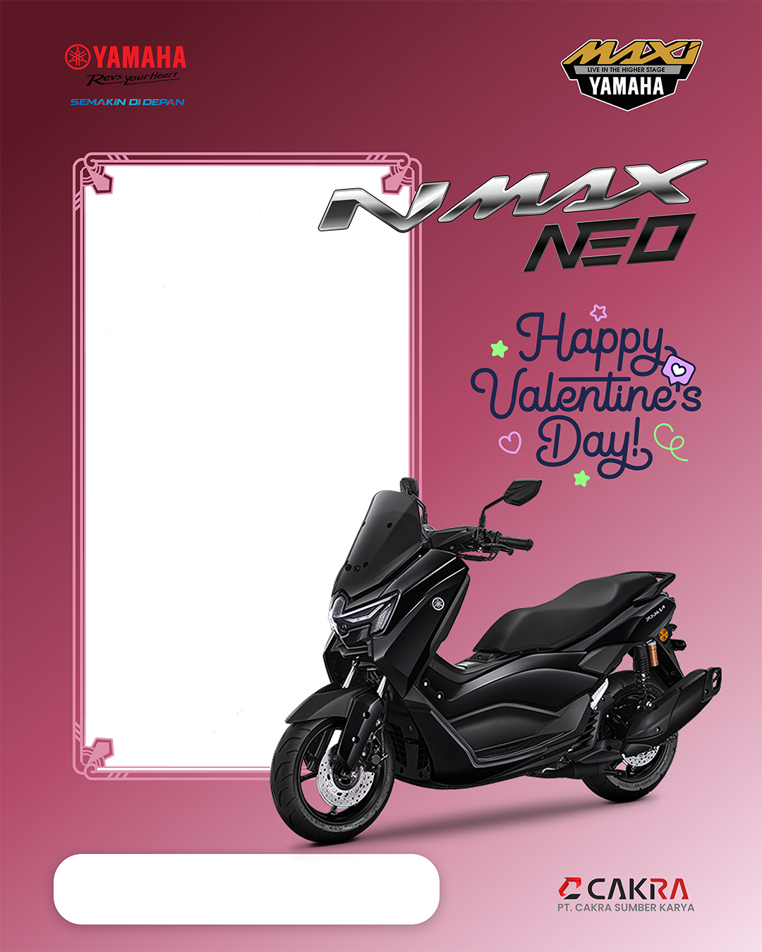Yamaha - Nmax Neo - Valentine - 2026Twibbon Tanpa Watermark