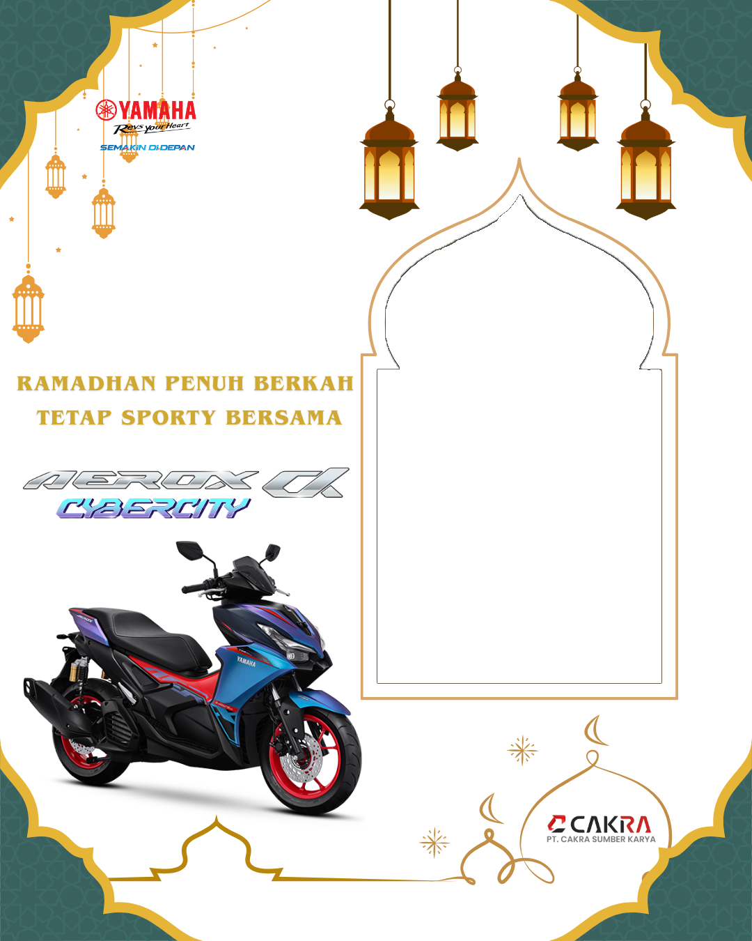 Yamaha - Aerox - Ramadhan - 2026Twibbon Tanpa Watermark