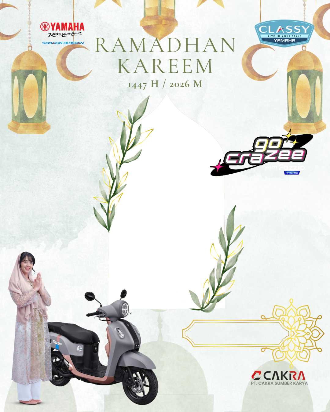 Yamaha - Fazzio - Ramadhan - 2026Twibbon Tanpa Watermark