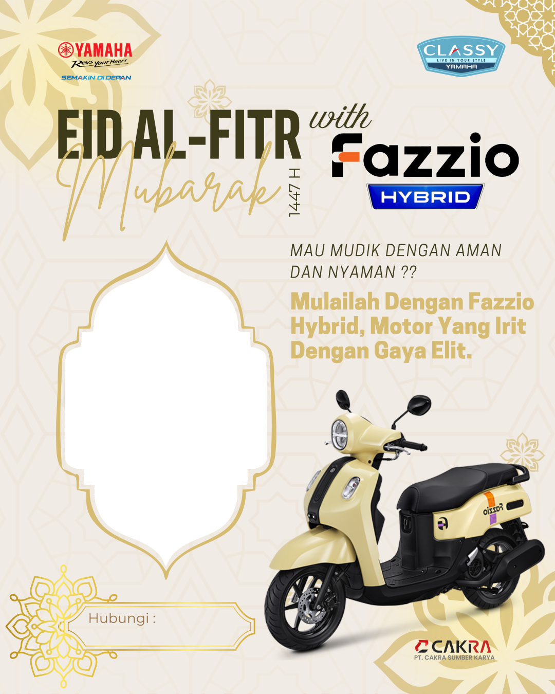Fazzio - Yamaha - Idul Fitri - 2026Twibbon Tanpa Watermark