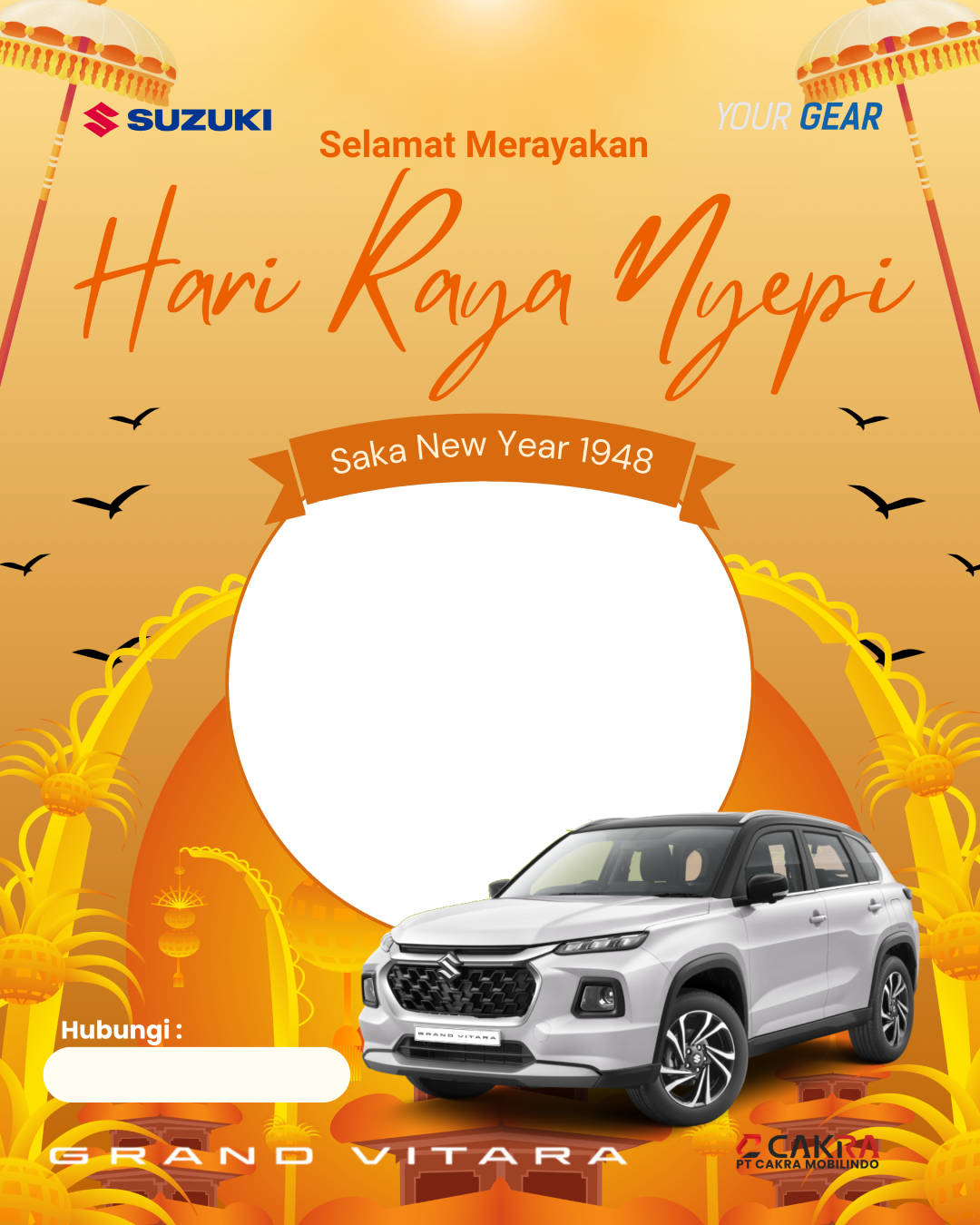 Grand Fitara - Suzuki - Nyepi - 2026Twibbon Tanpa Watermark