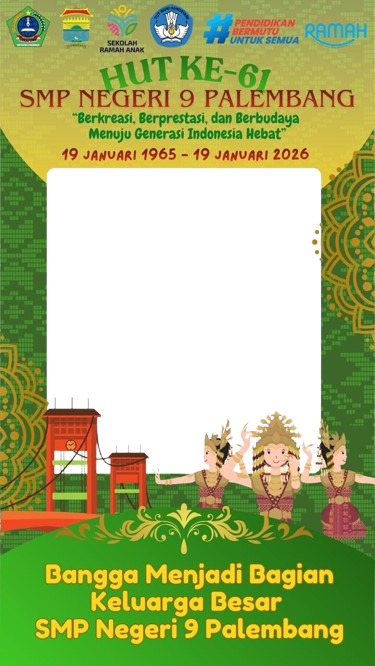 HUT SMP NEGERI 9 PALEMBANGTwibbon Tanpa Watermark