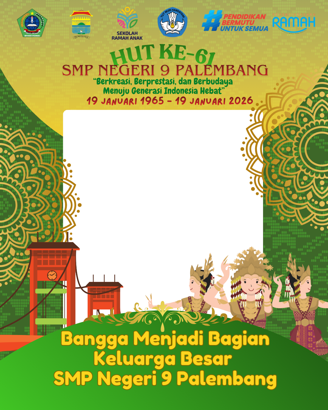 HUT SMP NEGERI 9 PALEMBANGTwibbon Tanpa Watermark