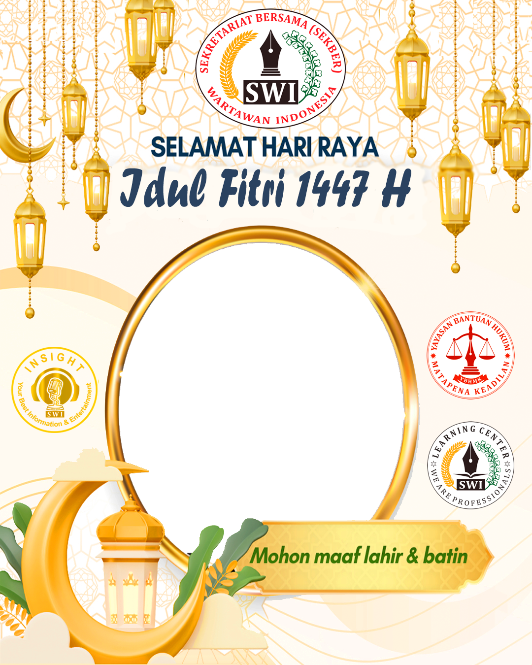 IDUL FITRI 2026Twibbon Tanpa Watermark