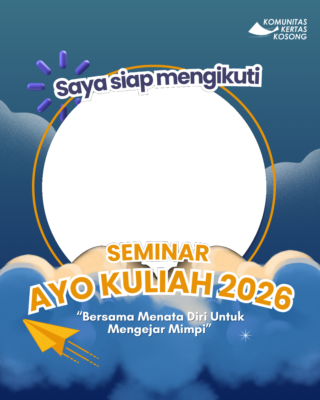 Seminar Ayo Kuliah 2026Twibbon Tanpa Watermark
