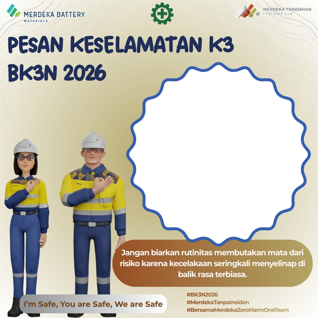 Pesan Keselamatan BK3N 2026Twibbon Tanpa Watermark