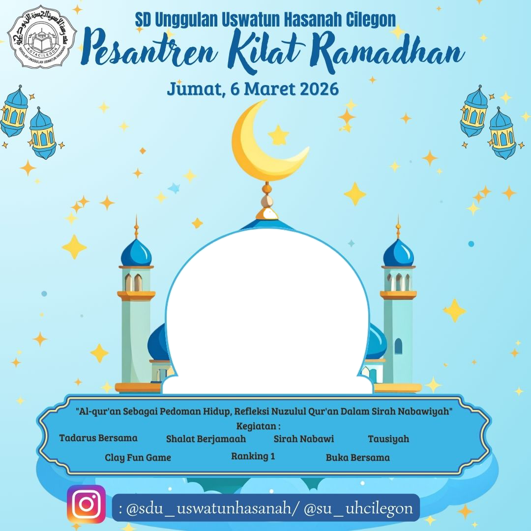 Pesantren Kilat Ramadhan SDUUHC 2026Twibbon Tanpa Watermark