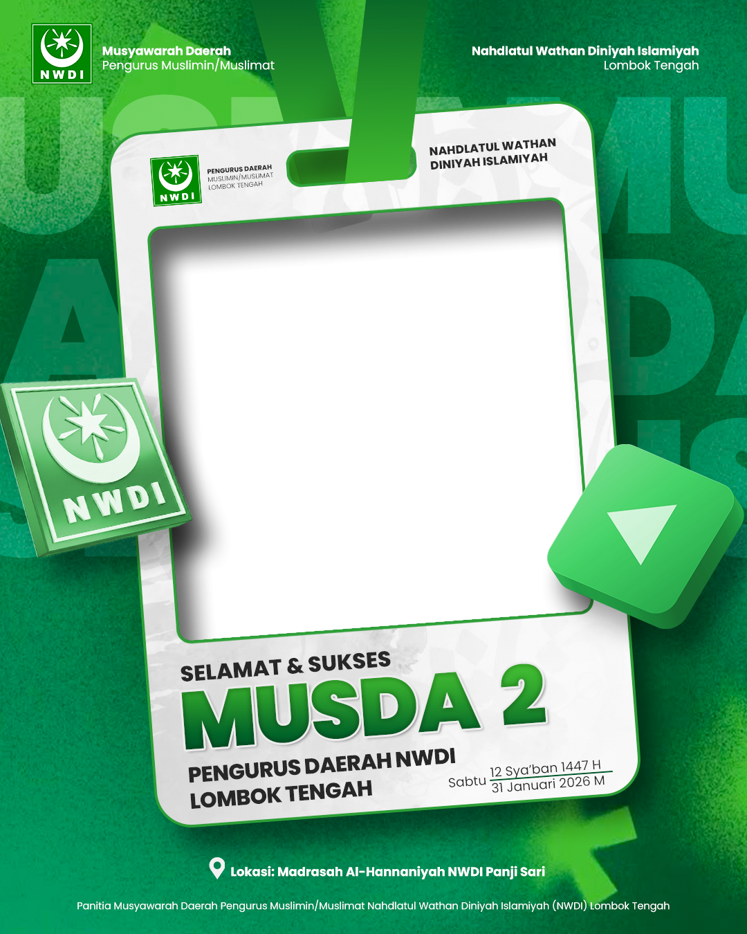 MUSDA 2 PENGURUS MUSLIMIN/MUSLIMAT NWDI LOMBOK TENGAHTwibbon Tanpa Watermark