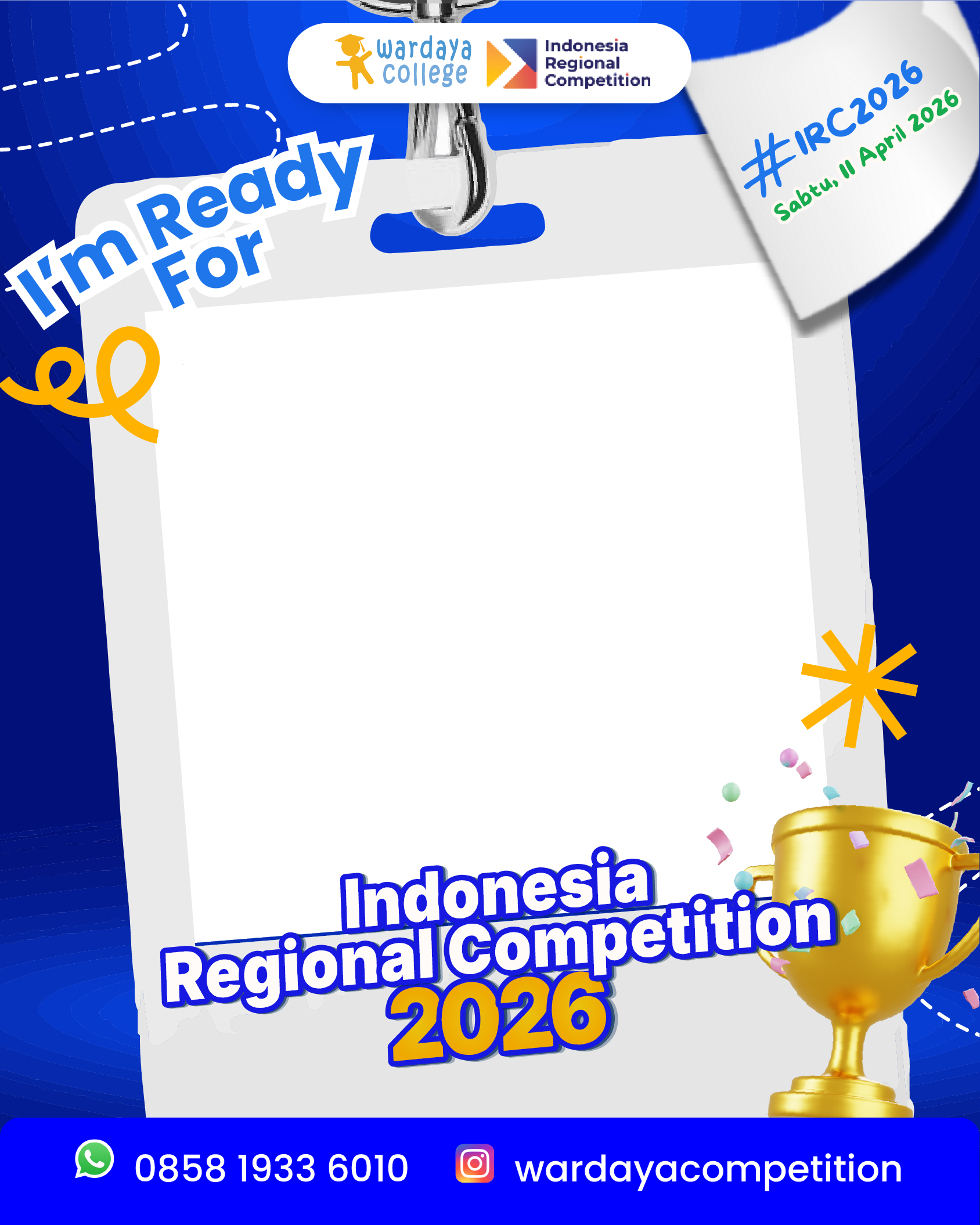 Indonesia Regional Competition 2026Twibbon Tanpa Watermark