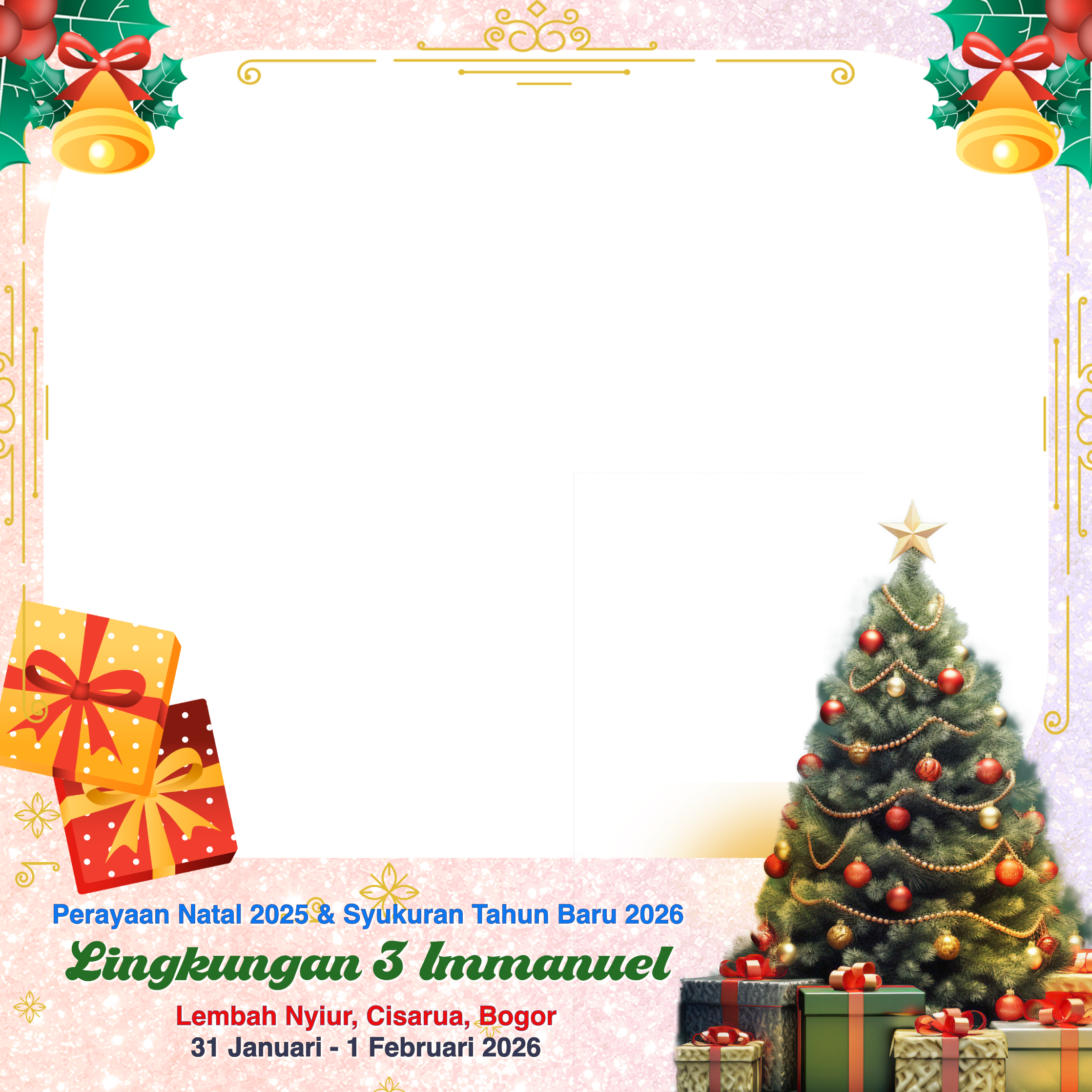 Perayaan Natal & Syukuran Tahun Baru Immanuel 2025 - Lembah Nyiur, PuncakTwibbon Tanpa Watermark