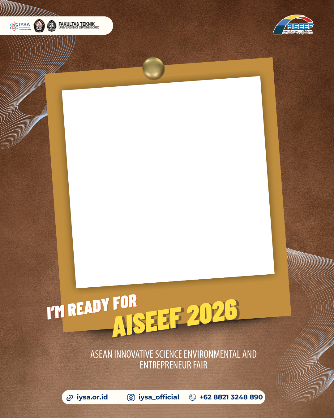 TWIBBON AISEEF 2026Twibbon Tanpa Watermark