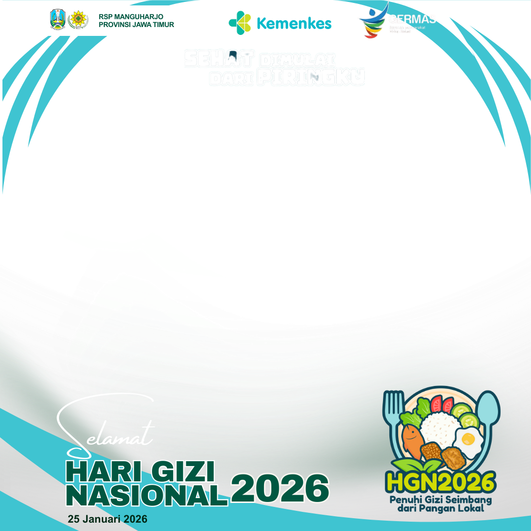 Hari Gizi Nasional 2026Twibbon Tanpa Watermark