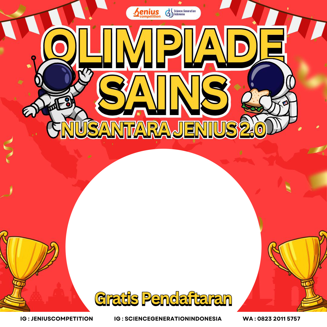 OLIMPIADE SAINS NUSANTARA JENIUS 2.0Twibbon Tanpa Watermark